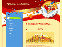 Tablet Screenshot of naeh-stickservice-hechler.de